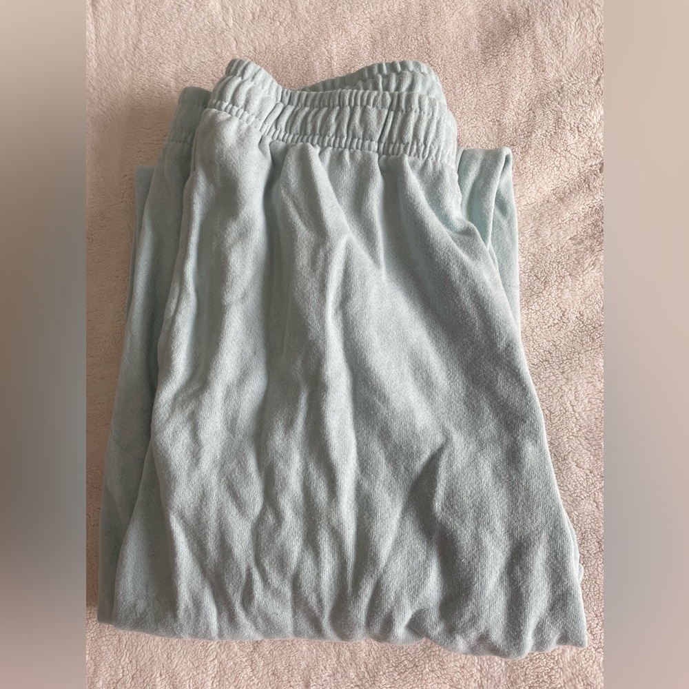 Pastel blue sweatpants!